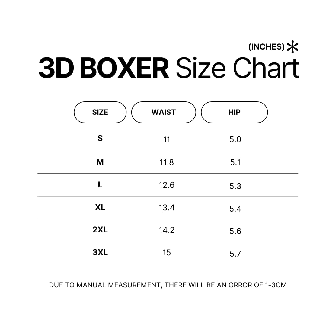 Boxer Size Chart - Insane Clown Posse Shop