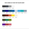 tank top color chart - Insane Clown Posse Shop